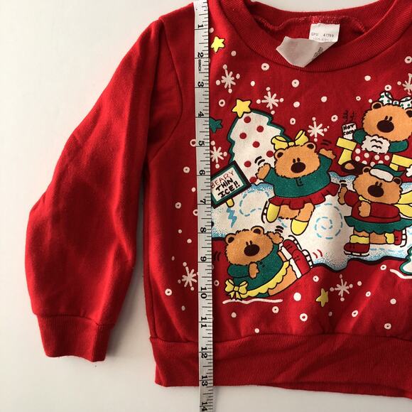 Vintage Teddy Bears Christmas Sweatshirt - Picture 7 of 8